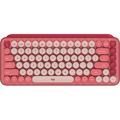 Logitech POP Keys Wireless Mechanical Emoji Keyboard in Heartbreaker Logitech POP Keys Wireless Mechanical Emoji Keyboard in Heartbreaker