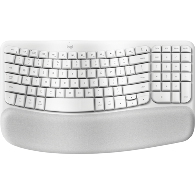 Logitech Wave Keys for Mac - Ergonomic Keyboard in Off-White Logitech Wave Keys for Mac - Ergonomic Keyboard in Off-White