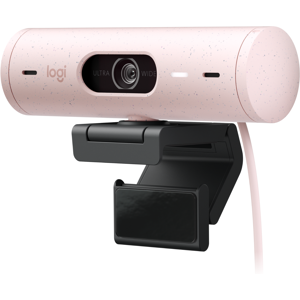 Logitech Brio 500 1080p HDR Webcam with Show Mode in Rose Logitech Brio 500 1080p HDR Webcam with Show Mode in Rose