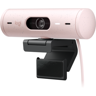 Logitech Brio 500 1080p HDR Webcam with Show Mode in Rose Logitech Brio 500 1080p HDR Webcam with Show Mode in Rose