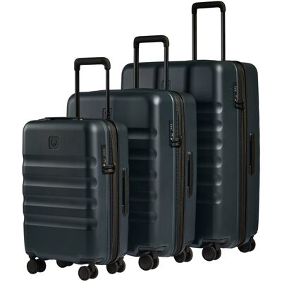 Antler Expandable Carry-on Luggage Set In Navy (Indigo) Blue - Icon Stripe Antler Expandable Carry-on Luggage Set In Navy (Indigo) Blue - Icon Stripe