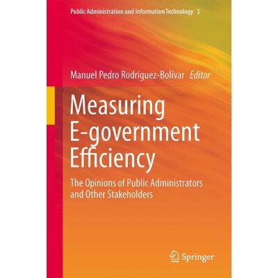 Springer Measuring E-government Efficiency - eBook Springer Measuring E-government Efficiency - eBook