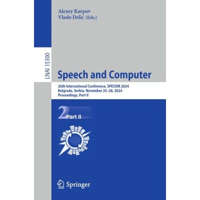 Springer Speech and Computer - eBook Springer Speech and Computer - eBook