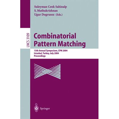 Springer Combinatorial Pattern Matching - eBook Springer Combinatorial Pattern Matching - eBook