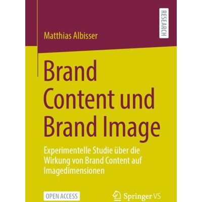 Springer VS Brand Content und Brand Image - Soft cover Springer VS Brand Content und Brand Image - Soft cover