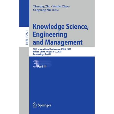 Springer Knowledge Science, Engineering and Management - eBook Springer Knowledge Science, Engineering and Management - eBook