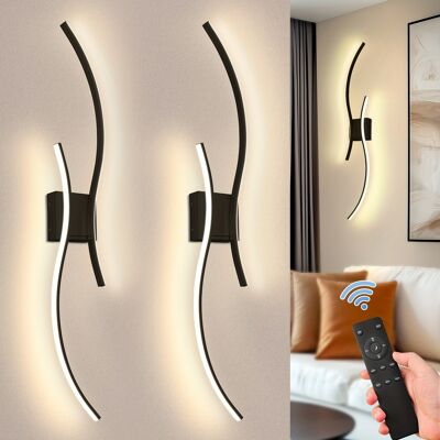 Temu 2 Pack Battery Operated Wall Sconces, Modern Wireless Rechargeable Wall Lights With Dimming, 3000k-6000k, Sconce Wall Decor For Living Room, Hallway, Bedroom, Black 39in Temu 2 Pack Battery Operated Wall Sconces, Modern Wireless Rechargeable Wall Lights With Dimming, 3000k-6000k, Sconce Wall Decor For Living Room, Hallway, Bedroom, Black 39in