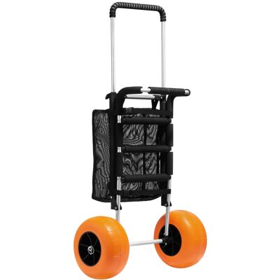 Vevor Beach Dolly With For Sand, 29.9" X 15.4" Cargo Deck, W/ 12" Foam Wheels, 165lbs Loading Capacity Folding Sand Cart & 27" To 44.7" Adjustable Height, Heavy Duty Cart For Beach Vevor Beach Dolly With For Sand, 29.9" X 15.4" Cargo Deck, W/ 12" Foam Wheels, 165lbs Loading Capacity Folding Sand Cart & 27" To 44.7" Adjustable Height, Heavy Duty Cart For Beach