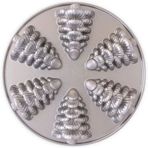 Nordic Ware Evergreen Cakelet Pan - Silver - Cake Pan Nordic Ware Evergreen Cakelet Pan - Silver - Cake Pan