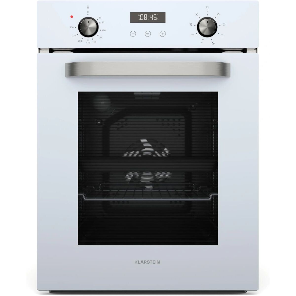 Klarstein SmartSlim Horno Eléctrico Empotrable - 49L, 9 Funciones, Temporizador Digital, Limpieza a Vapor, Grill Ventilado, Cristal Negro, Clas product image