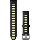 Garmin musta ja keltainen 18mm silikonin pika-kiinnike ranneke - Kellotarvikkeet