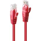 Lindy 10m Cat6 U/UTP Network Cable - Red
