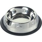 TRIXIE 24870 Hunde/Katze Napf - Edelstahl, Fischmuster, 0,2l