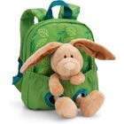 Nici Travel Friends Zaino Verde con Coniglio di Peluche
