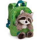 Zaino Verde NICI con Orsetto di Peluche - Zaino