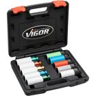 Vigor V6312/10 Set de chei de impact pentru roți - Profil hexagonal 1/2 inch