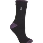 Heat Holders Damen Dicke Winter Thermosocken - Schwarz / Lila