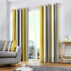 Fusion Whitworth Stripe Voll gefütterte Baumwoll-Vorhänge - Vorhänge