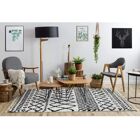 BERBER SAFI N9040 White / Black Carpet - Shaggy Rug