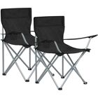 SONGMICS Set aus 2 tragbaren Campingstühlen mit Armlehnen - Campingstühle