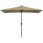 Nnevl Outdoor Parasol - UV-Schutz - 300x200 Cm - Taupe - Gartenschirm