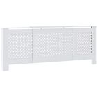 vidaXL MDF Heizkörperabdeckung Weiß Indoor Möbel Heizungs-Schrank Heizkörper-Regal