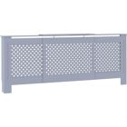 vidaXL MDF Radiatorabdeckung Grau Indoor Möbel Heizungsenschrank Heizkörper Regal - Radiatorabdeckung