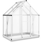 Szklarnia vidaXL Srebrna 169x114x202 cm z Podstawą - Szklarnia