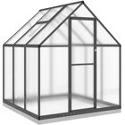 Szklarnik vidaXL 169x169x202cm z podstawą - Ogród