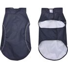 vidaXL Hondendeken met Reflecterende Strepen Polyester Marineblauw - Regenjas voor Honden