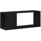 vidaXL Meuble TV - Noir - 80x24x32cm
