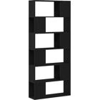 Étagère en Chêne Noir 80x24x186cm Vidaxl - Rangement & Présentation