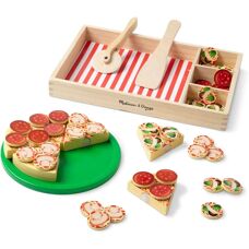 Melissa & Doug 167 Wooden Pizza Play Food - Play Food