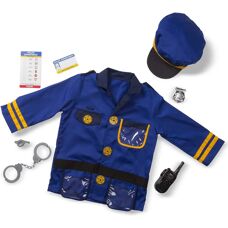 Melissa & Doug Police Officer Costume - Role Play Set for Kids