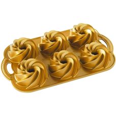 Nordic Ware Heritage Bundtlette Backform Gold - Backform
