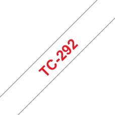 Ruban laminé Brother TC-291 - 9mm - Blanc - Publicité