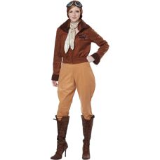 California Costumes Amelia Earhart Brown Costume - Costumes