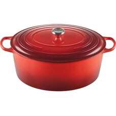Le Creuset Pentola Ovale in Ghisa - 40cm, Ciliegia, 13.9L