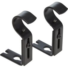 Amazon Basics Wandhouder - Verstelbaar, Set van 2, Zwart
