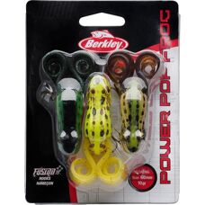 Berkley Power Pop Frog - Schwimmender Soft Lure - 3er Pack