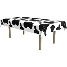 Beistle Kuhflecken-Tischdecke - Packung mit 12