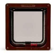 Pet Mate Cat Mate Lockable Brown Cat Flap with Door Liner