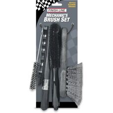 Finish Line Fietsborstel Set - 5 Stuks, Zwart, Onderhoud