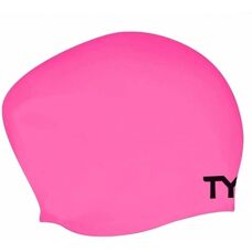 TYR Langhaar Faltenfreie Silikon Schwimm Cap - Schwimmhaube