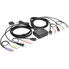 Tripp Lite B032-HUA2 Commutateur KVM 2 Ports - Noir - Publicité