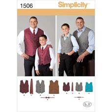 Simplicity Mannen Plus Size Vesten Patronen - Vest Type