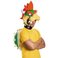 Nintendo Bowser Erwachsenenkostümset - Orange/Weiß/Schwarz