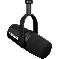 Shure MV7X Mikrofon - Schwarzes Podcast-Dynamik-Mikrofon