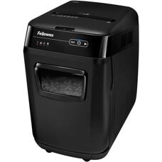 Destructeur de documents Fellowes AutoMax 200C - Coupe croisée, 200 feuilles, Noir - Publicité