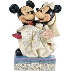 Disney Traditions Mickey Minnie Wedding Figurine - 17cm